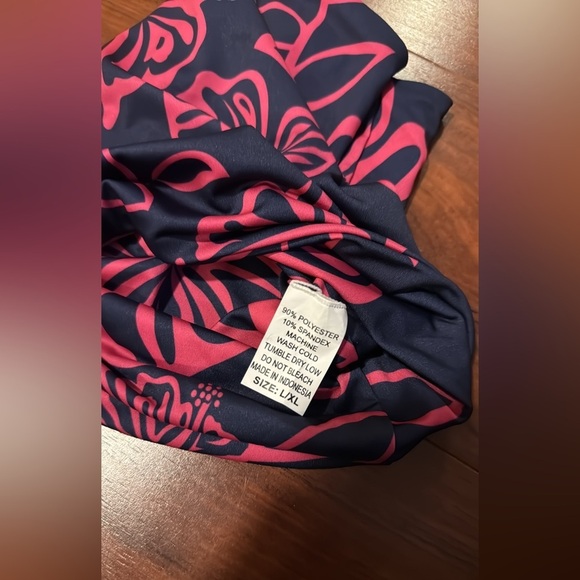 Floral Pink and Navy buff - Picture 2 of 2